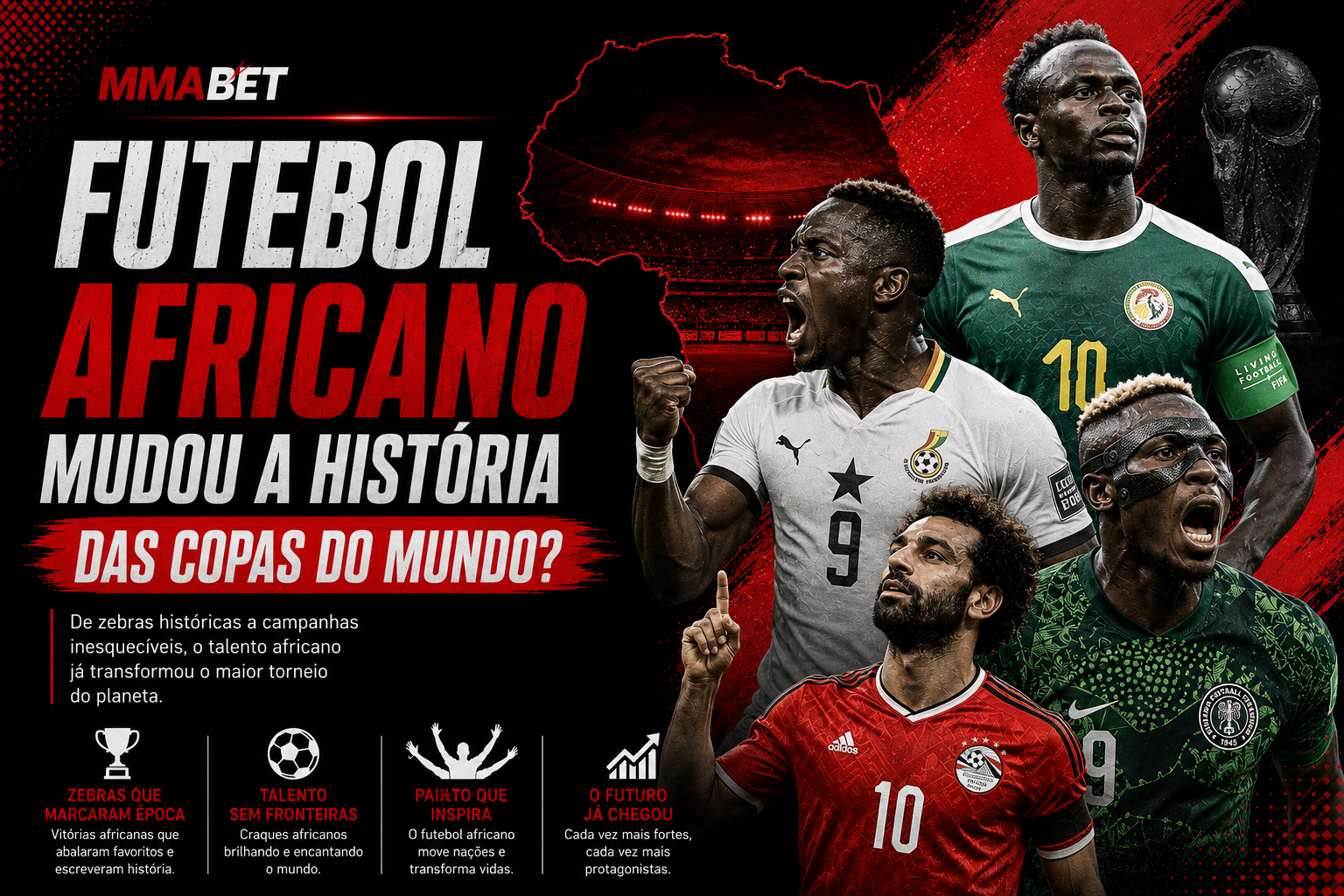 Como o Futebol Africano Mudou a História das Copas do Mundo