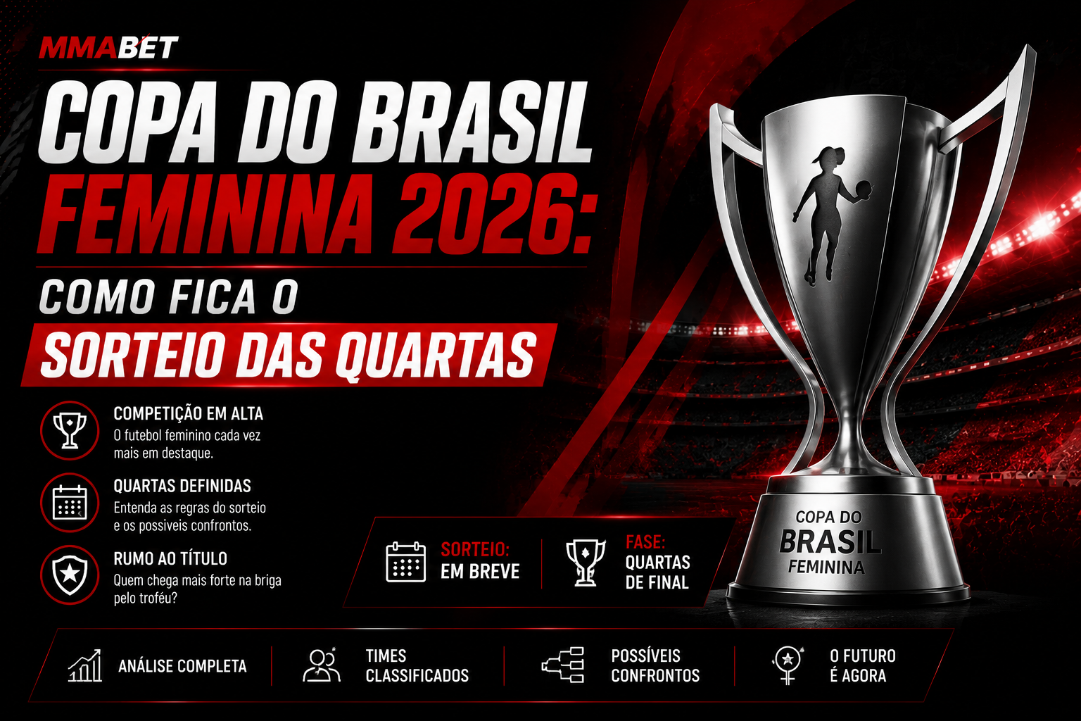 Copa do Brasil Feminina 2026: Como Fica o Sorteio das Quartas