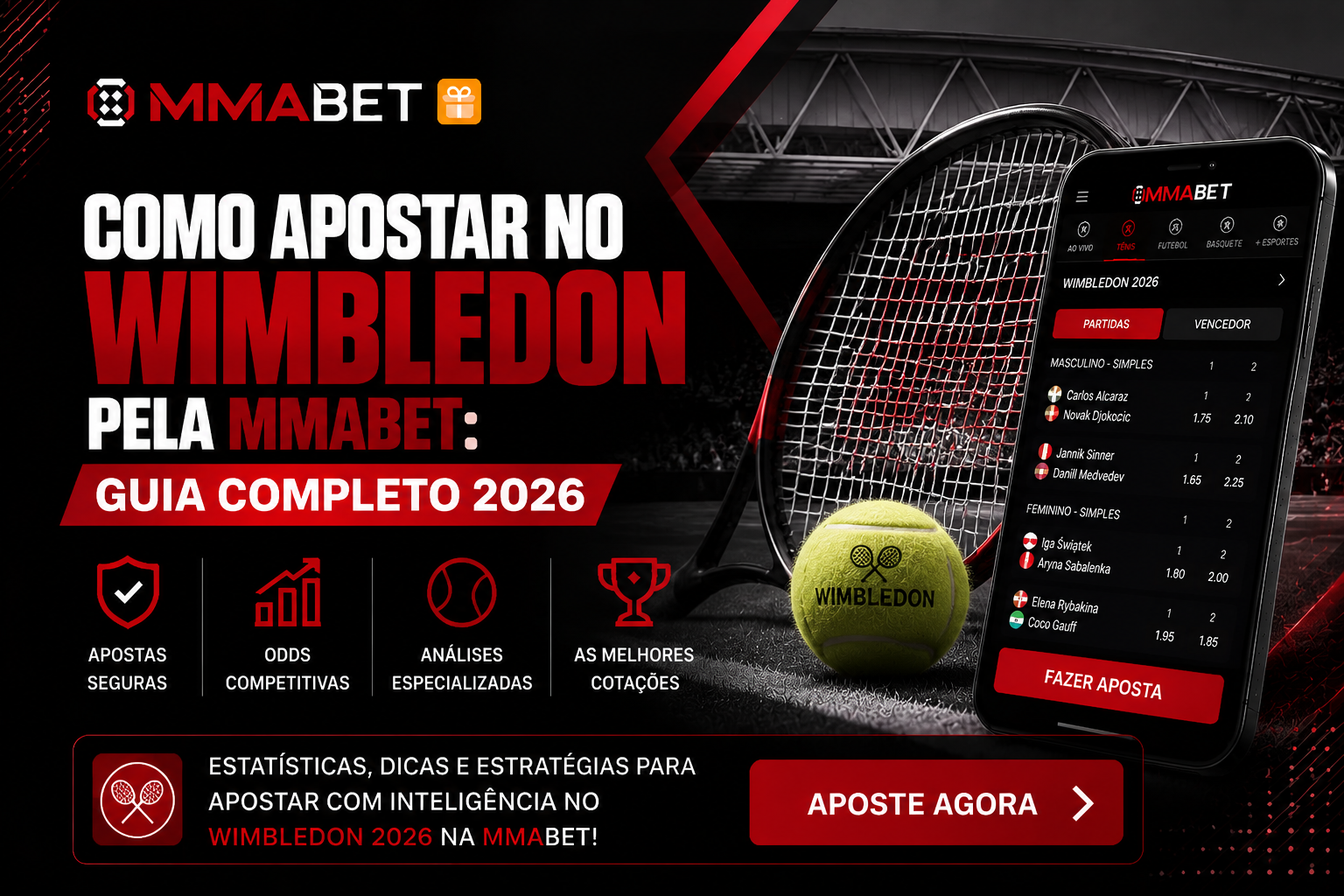 Como Apostar no Wimbledon pela MMABET: Guia Completo 2026