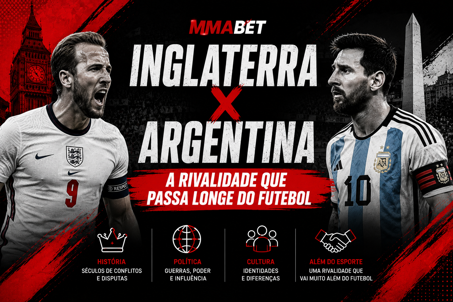 Inglaterra x Argentina: A Rivalidade que Passa Longe do Futebol