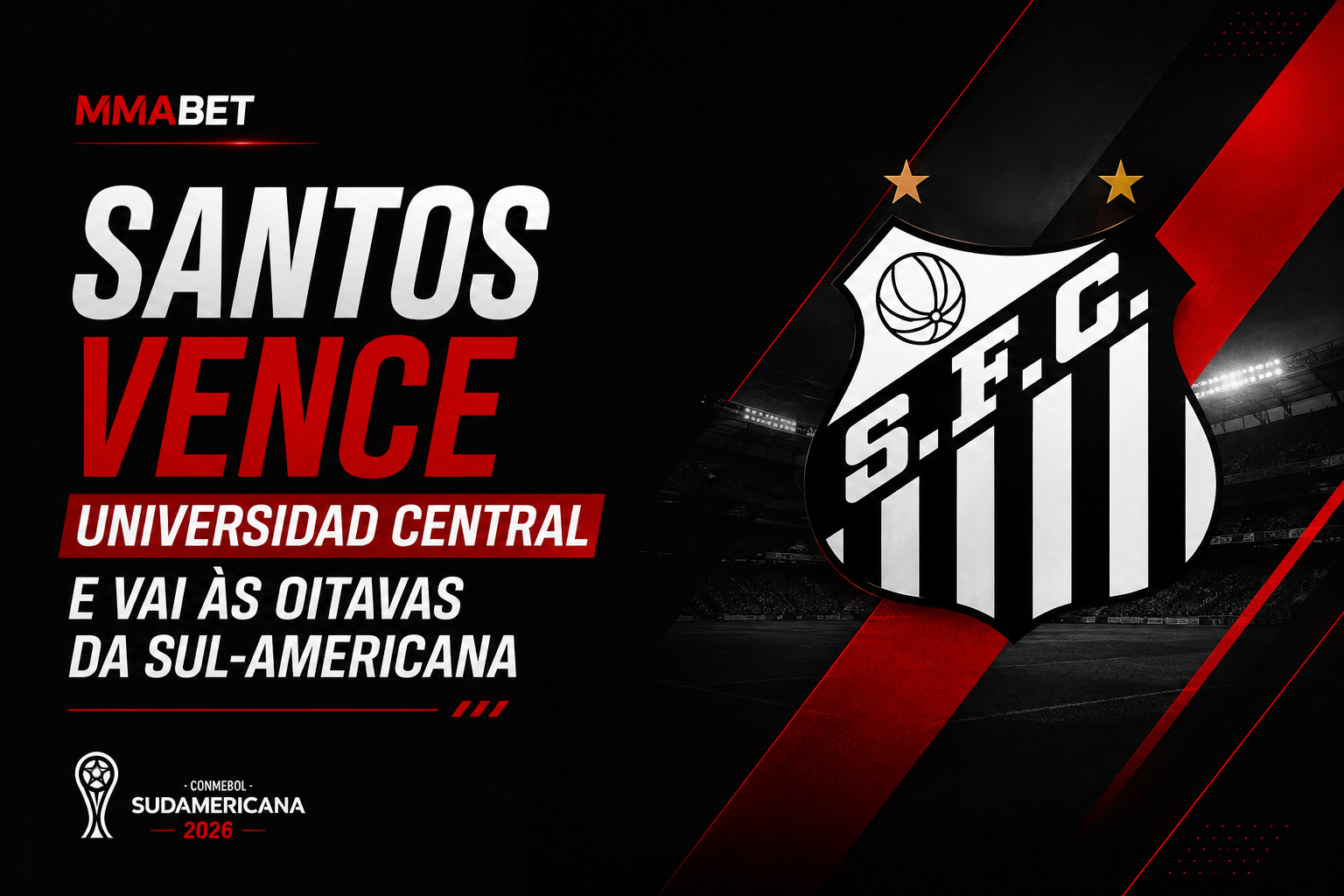 Santos Vence Universidad e Vai às Oitavas da Sul-Americana