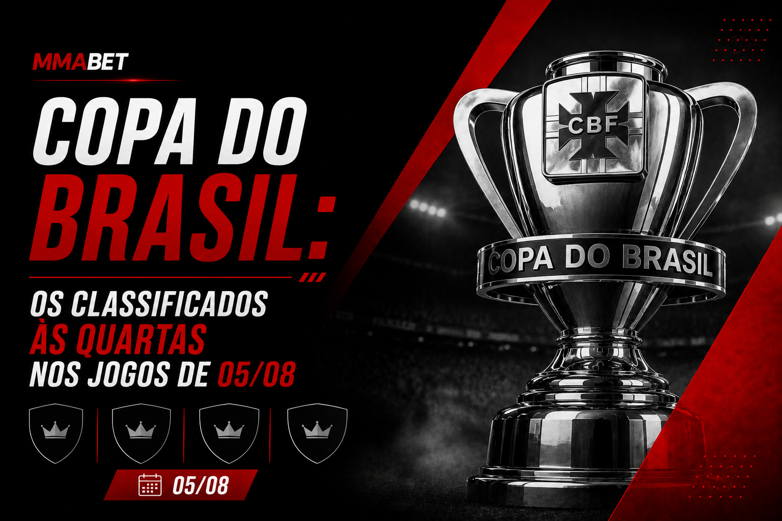 Copa do Brasil: Classificados às Quartas nos Jogos de 05/08