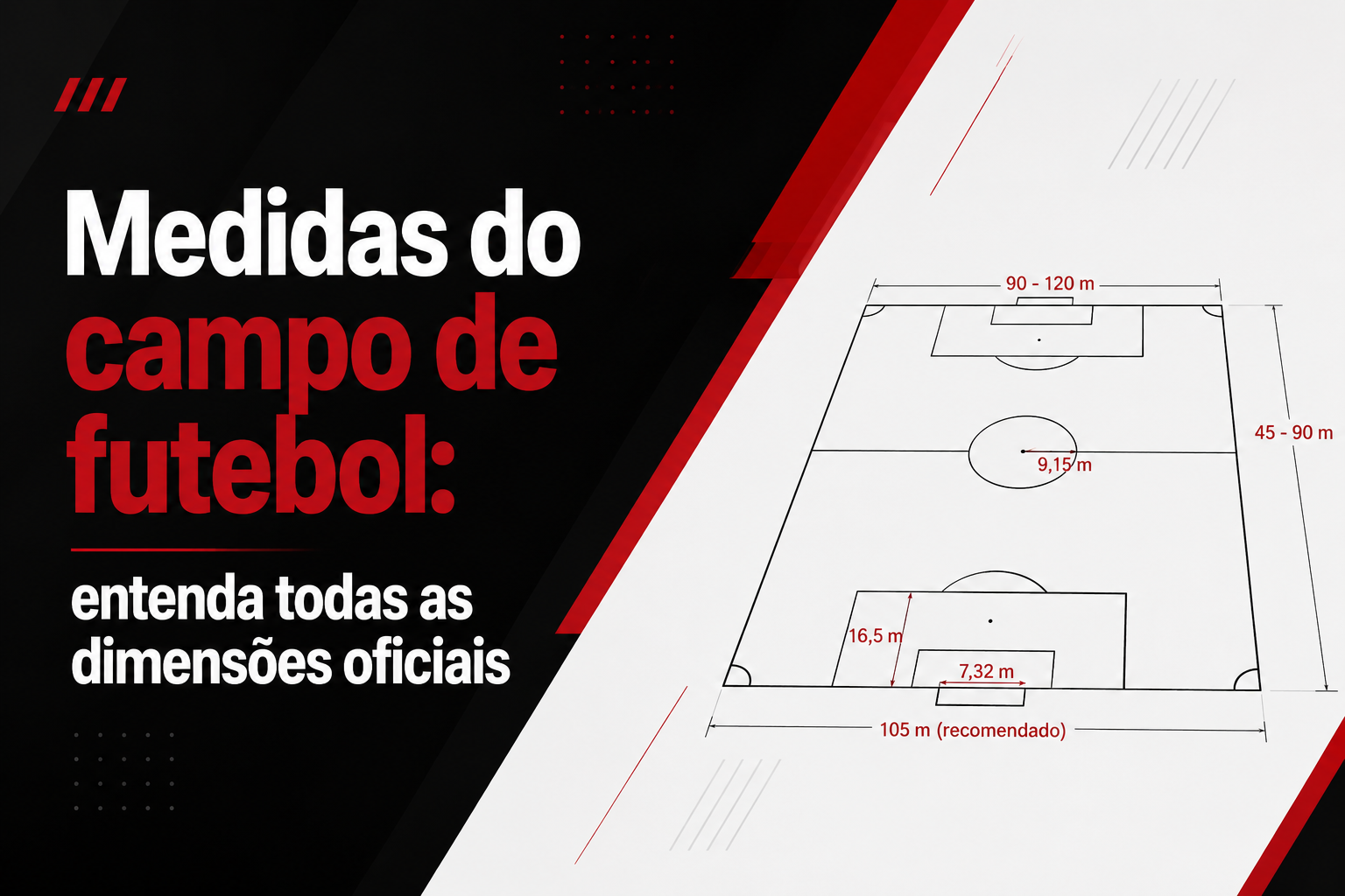 Medidas do campo de futebol: entenda todas as dimensões oficiais